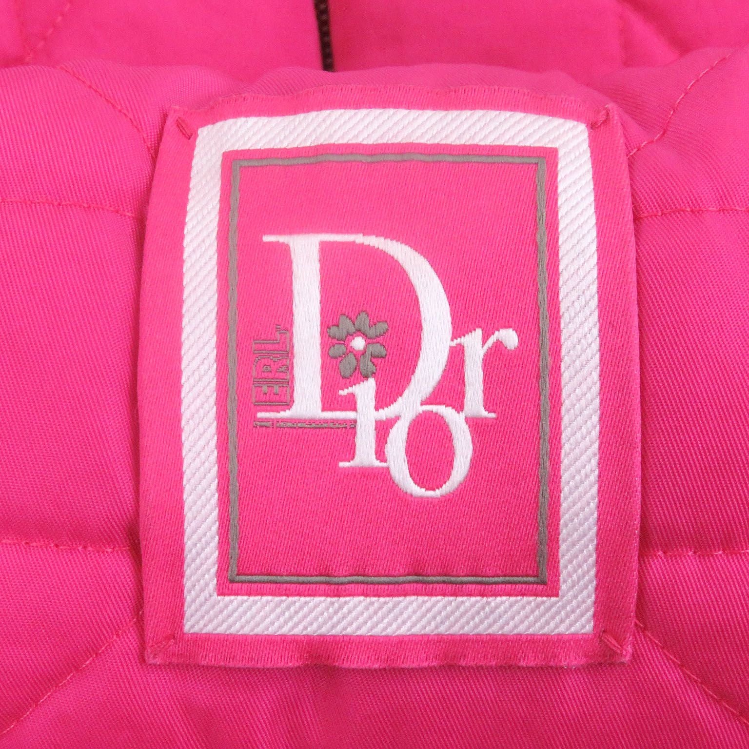 DIOR HOMME x ERL Cannage Logo Patch Padded Puffer Jacket Pink Size 48