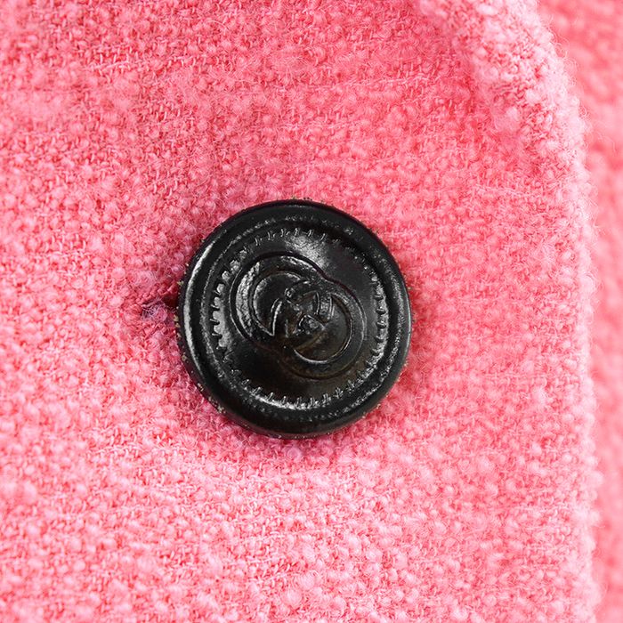 GUCCI GG Interlocking Button Wool Boucle Cropped Jacket Relaxed Fit Size 36