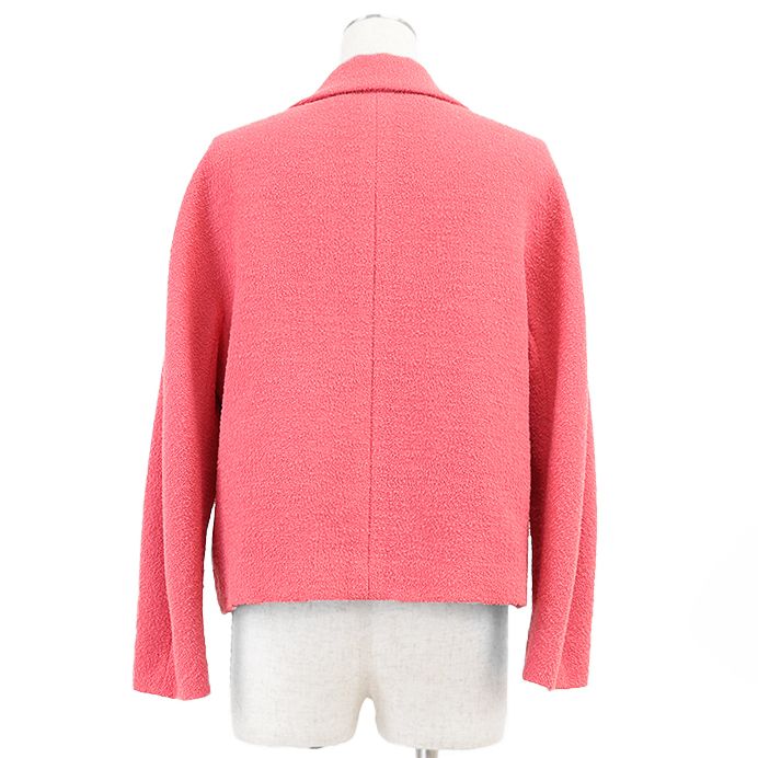 GUCCI GG Interlocking Button Wool Boucle Cropped Jacket Relaxed Fit Size 36
