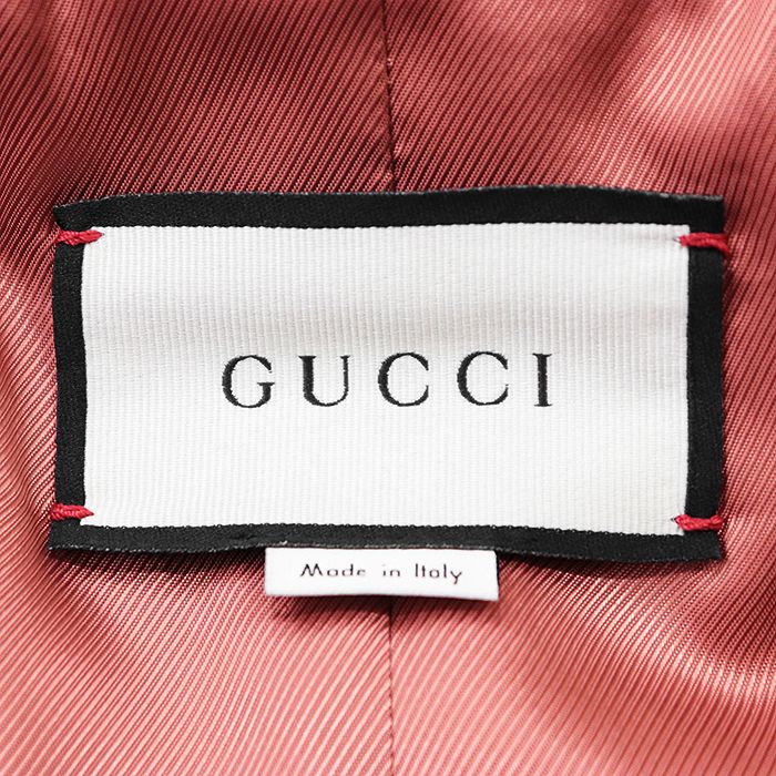 GUCCI GG Interlocking Button Wool Boucle Cropped Jacket Relaxed Fit Size 36