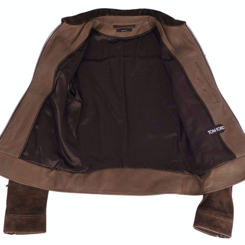 TOM FORD Western Fringe Leather Jacket Size 44 (XS)