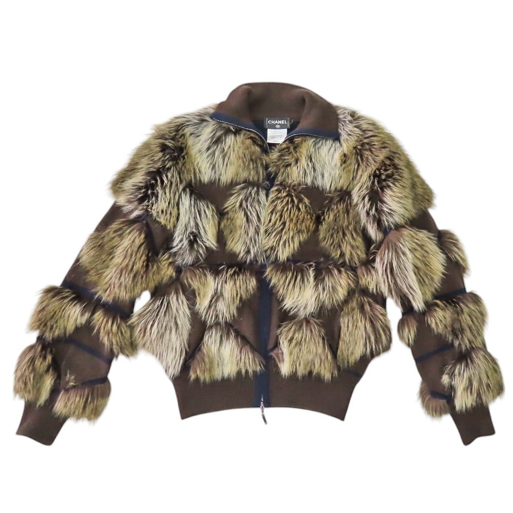 CHANEL Cashmere Blouson Jacket Size 36