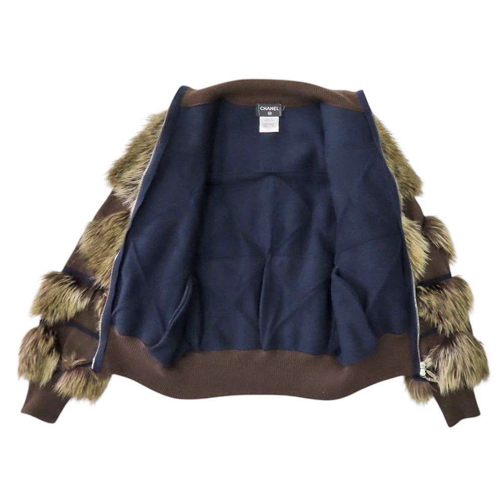 CHANEL Cashmere Blouson Jacket Size 36