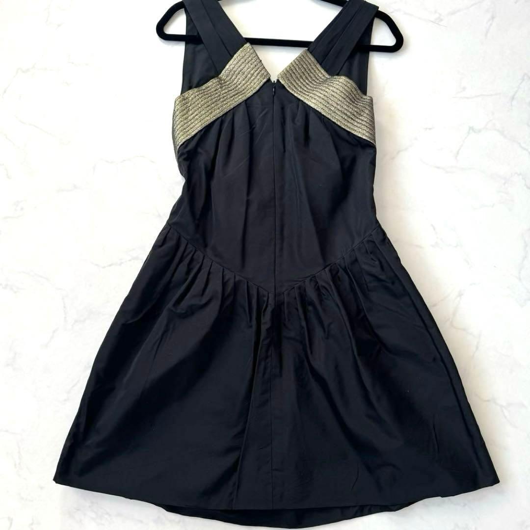 CHANEL Camellia Ribbon Dress CC Mark Hardware Size 36 Unworn