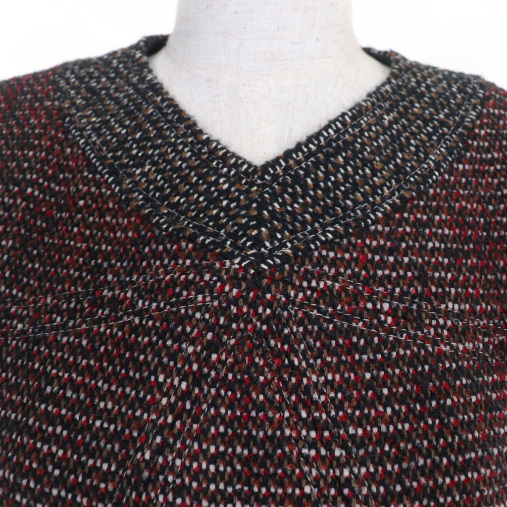 CHANEL 14B Lion CC Button Short Sleeve Tweed Dress Multicolor Size 36