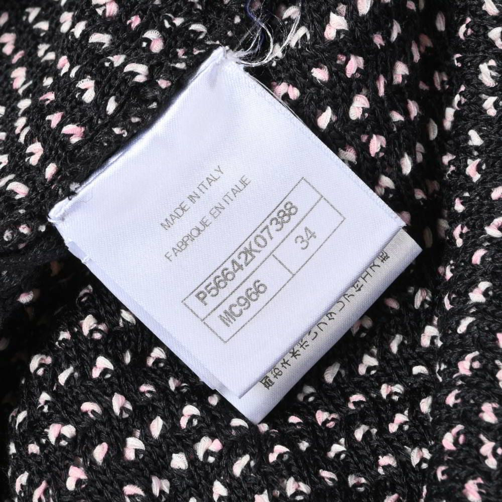 CHANEL Silk Blend Sleeveless Dress with Plated Chain P56642K07388 Size 34