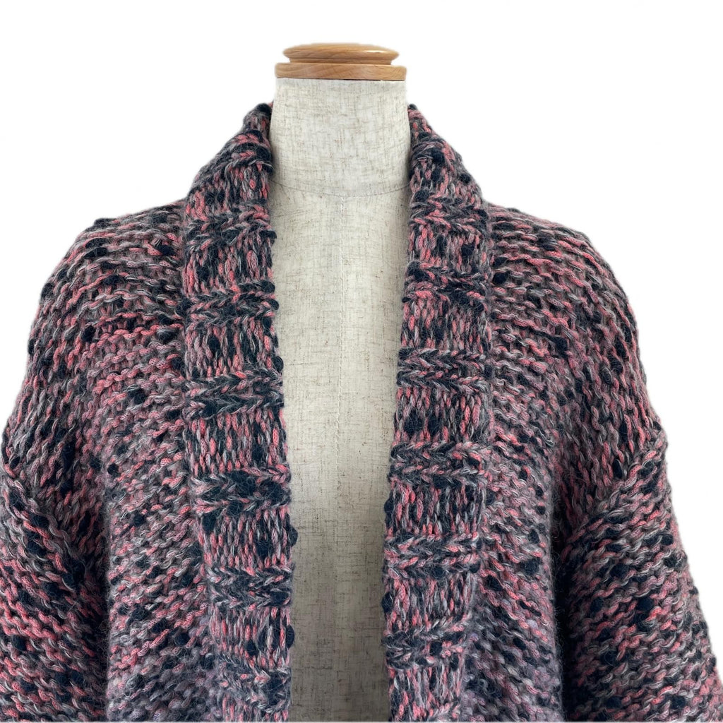 CHANEL Mohair Wool Lion Button Front Open Long Cardigan P50100 Size 34