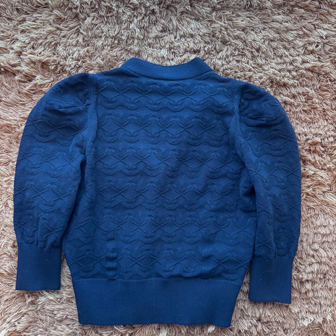 CHANEL Jacket Cardigan Navy Size 38 Unworn