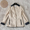 CHANEL Matelasse CC Button Tailored Jacket Size 34