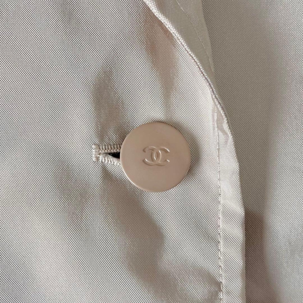 CHANEL Matelasse CC Button Tailored Jacket Size 34