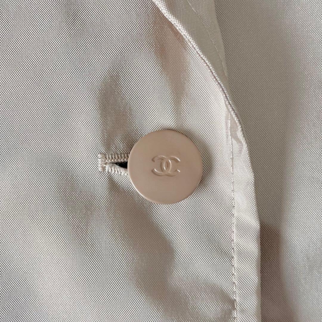 CHANEL Matelasse CC Button Tailored Jacket Size 34