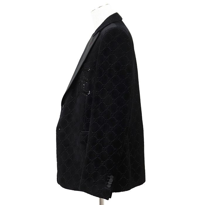 GUCCI GG Velour Tailored Jacket Size 56 Made to Order