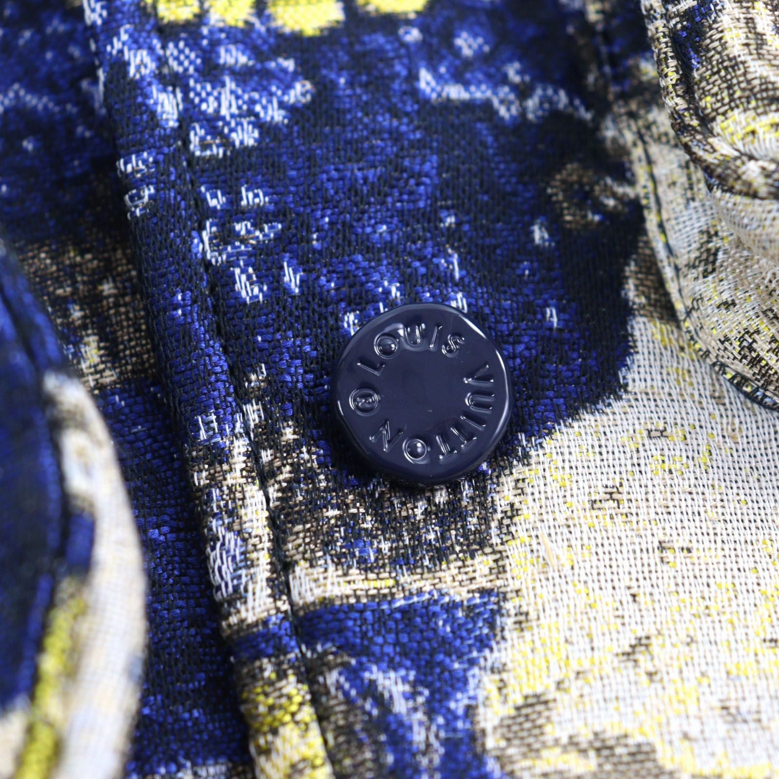 LOUIS VUITTON 2020 Tapestry Logo Embroidered Bomber Varsity Blouson Multicolor Size 52