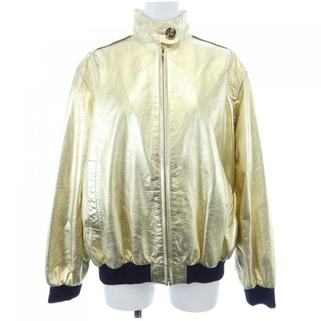 CHANEL Leather Jacket Size 34