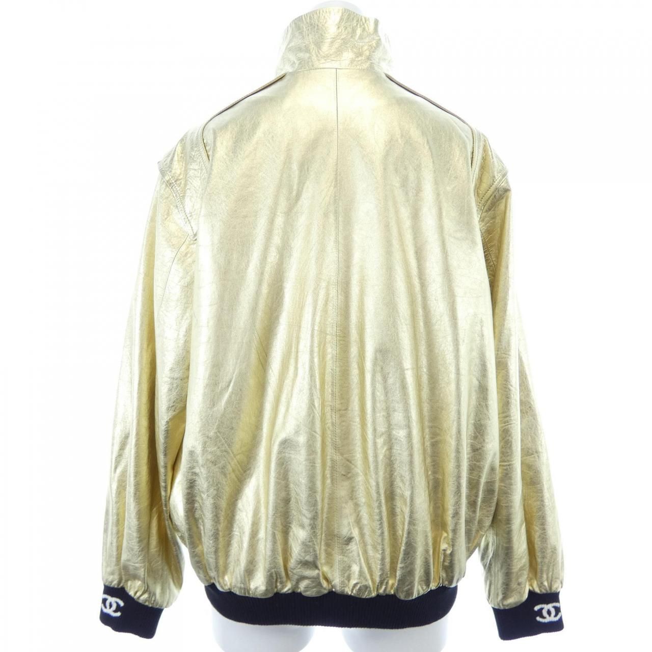 CHANEL Leather Jacket Size 34