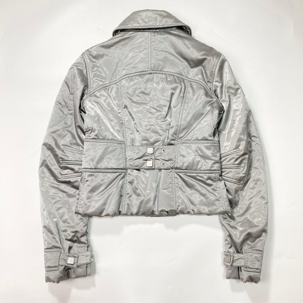 CHANEL Sport Line 04A CC Logo Padded Jacket Blouson Size 40