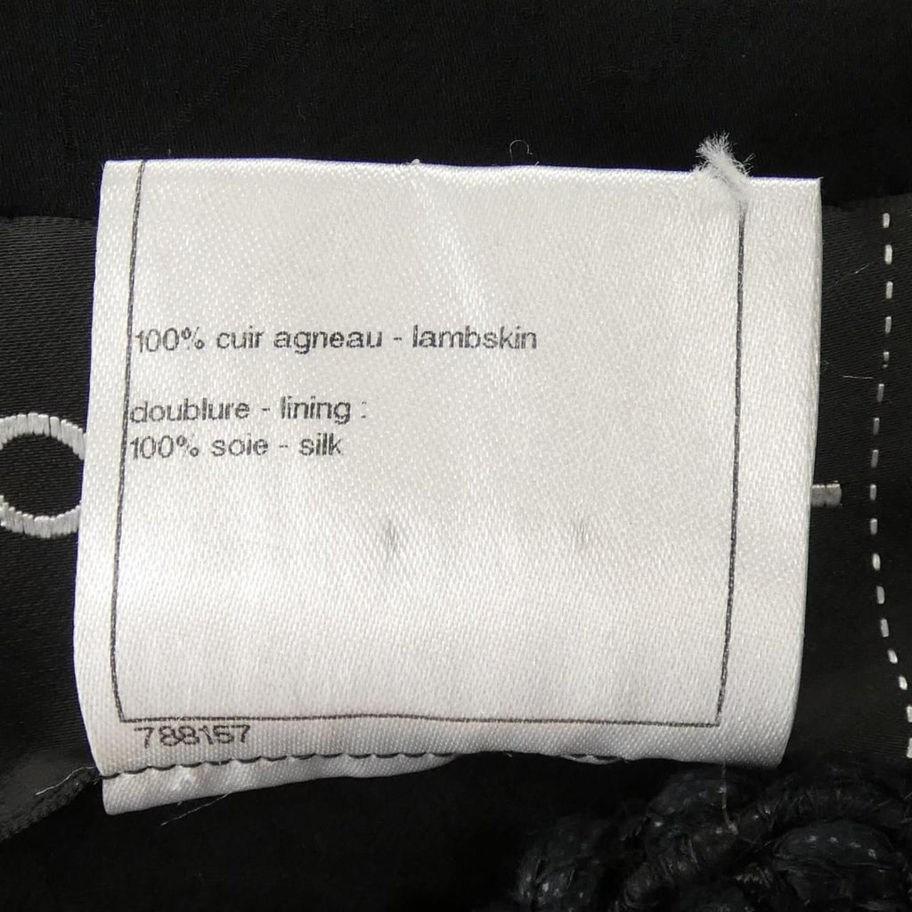 CHANEL 09A Leather Jacket Size 34