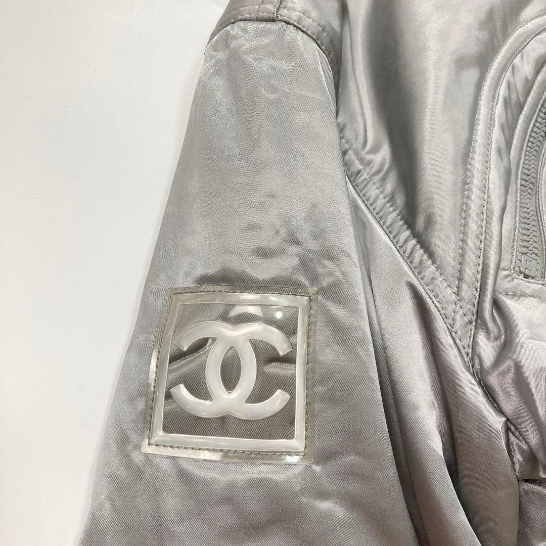 CHANEL Sport Line 04A CC Logo Padded Jacket Blouson Size 40