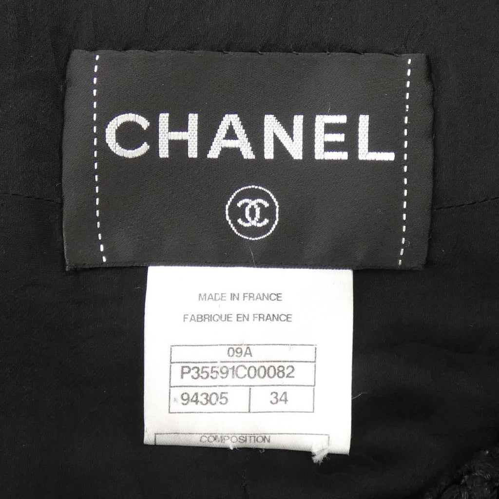 CHANEL 09A Leather Jacket Size 34