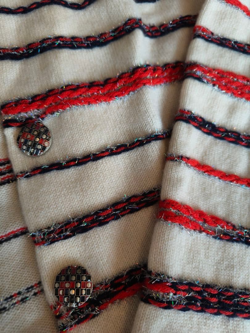 CHANEL カシミヤ ニット ジャケット カーディガン サイズ38