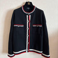 シャネル カシミヤ100% ニットジャケット 黒