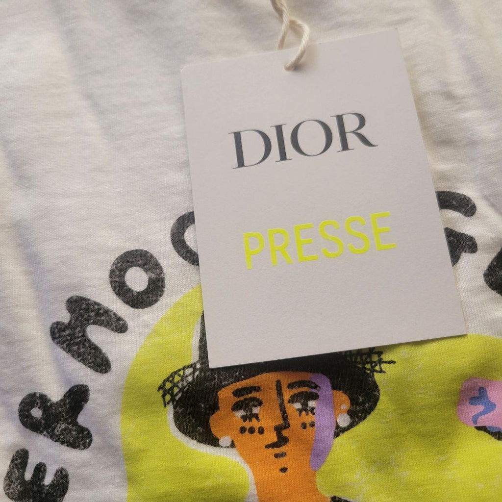 Christian Dior 22AW "Sisterhood Is Global" Print T-Shirt White Size XS