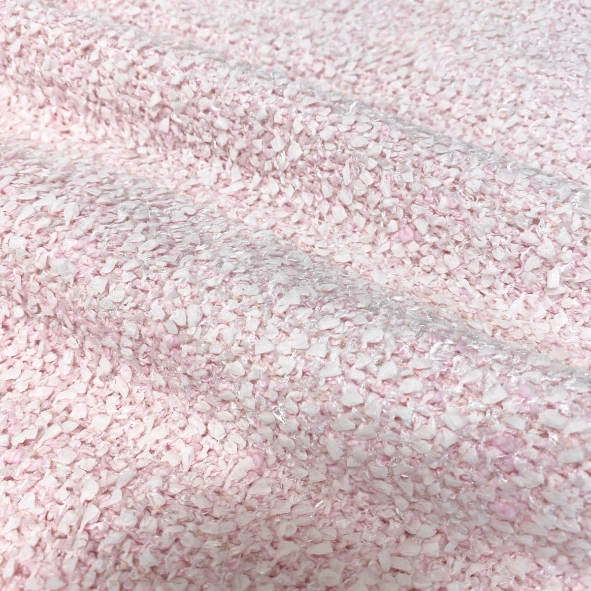 CHANEL 04C Fancy Tweed Tailored Jacket Pink CC Mark Size 40