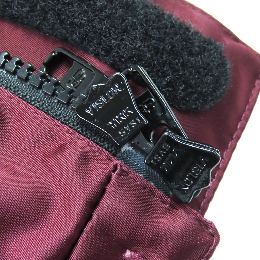 BALENCIAGA 594907 Grape Nylon Oversize Hooded Padded Coat Bordeaux Size 42