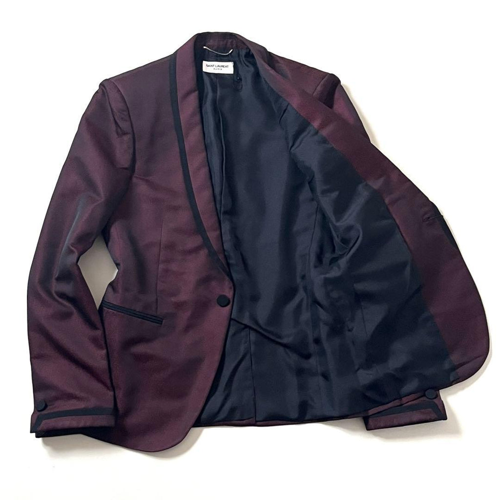SAINT LAURENT Trimmed Smoking Jacket Hedi Era 13SS Size 46