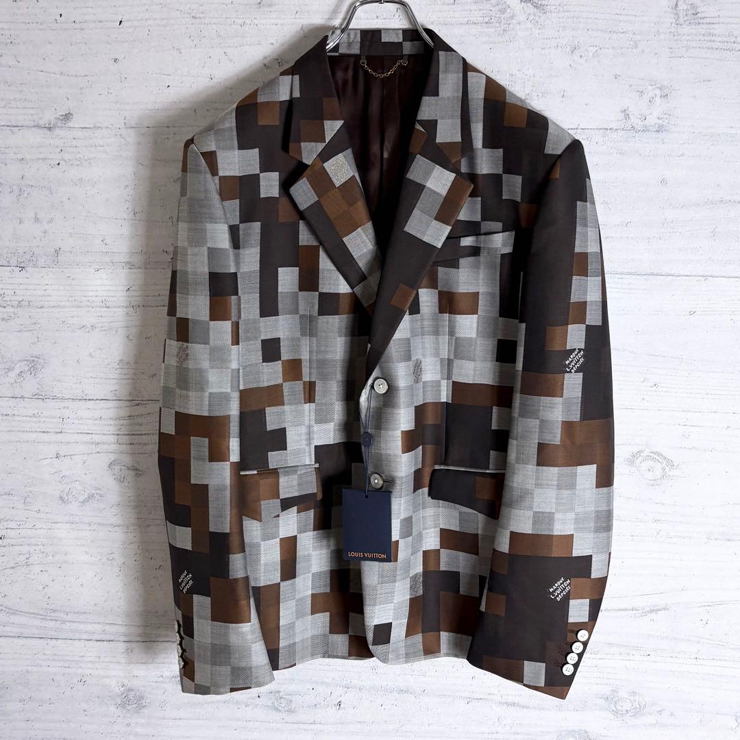 LOUIS VUITTON 24AW ダモフラージュジャケット シルクブレンド サイズ54 (L-XL)