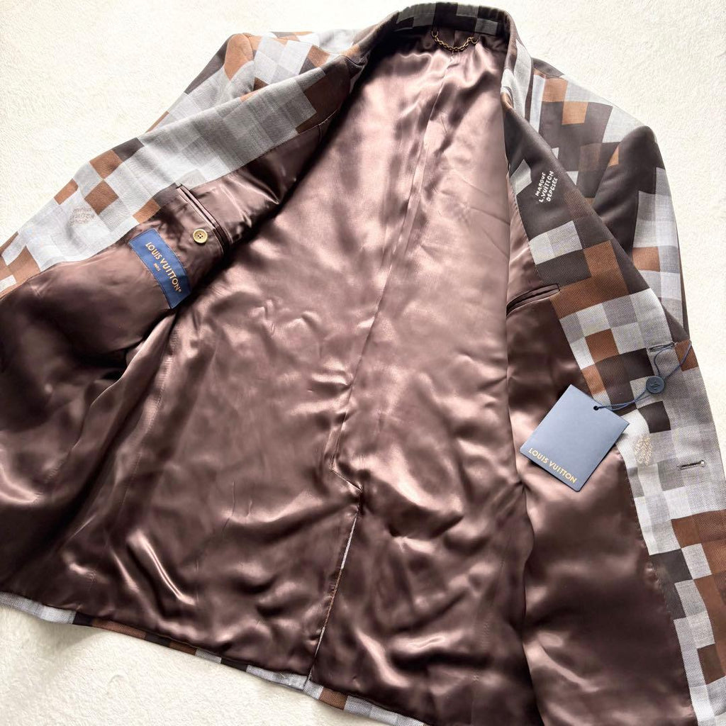LOUIS VUITTON 24AW ダモフラージュジャケット シルクブレンド サイズ54 (L-XL)