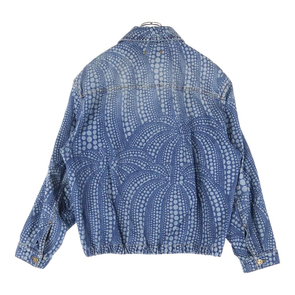 LOUIS VUITTON 23AW × Yayoi Kusama Zip-Up Denim Blouson Jacket Dot Pattern RM232H YN3 HOA30W Size 52