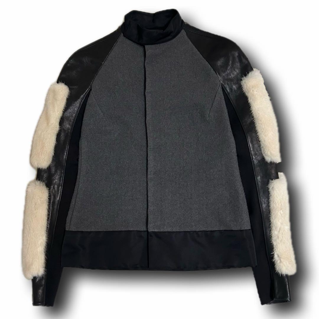 Rick Owens Fur Mix Jacket Blouson