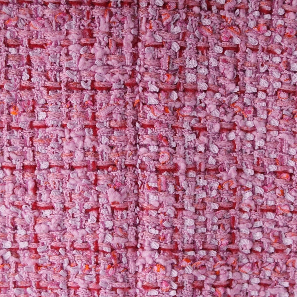 CHANEL 22SS P72393 Lion Button Tweed Long Coat Pink Size 36