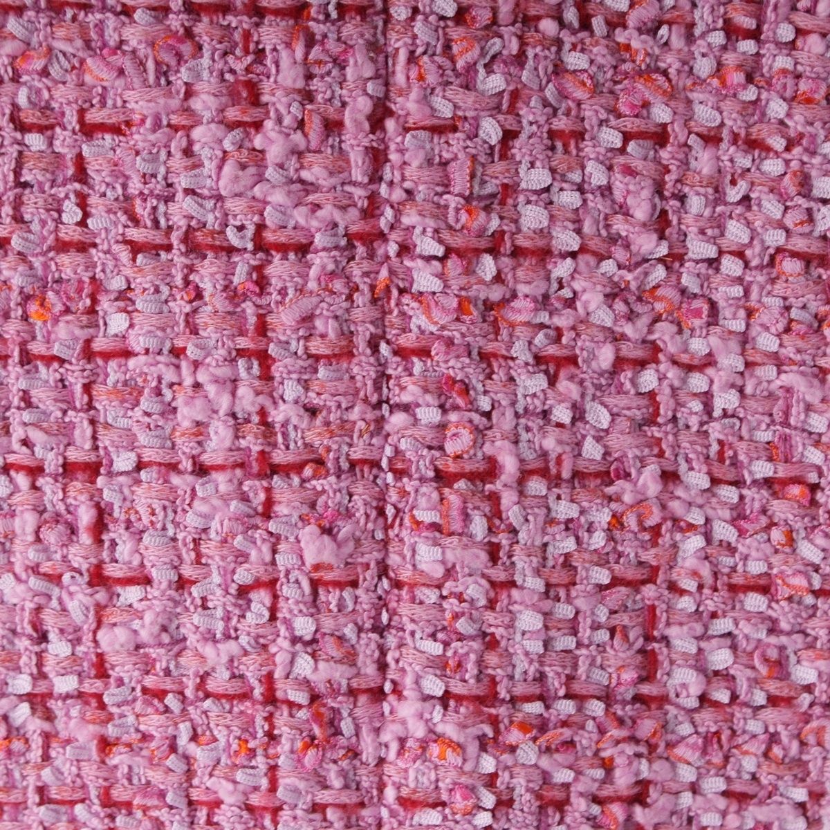 CHANEL 22SS P72393 Lion Button Tweed Long Coat Pink Size 36