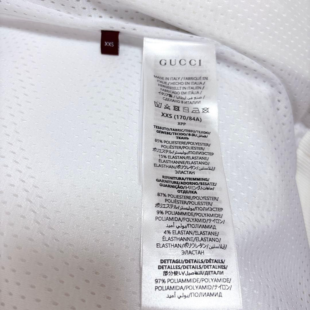 GUCCI Technical Jersey Zip Jacket Light Neoprene Size XXS