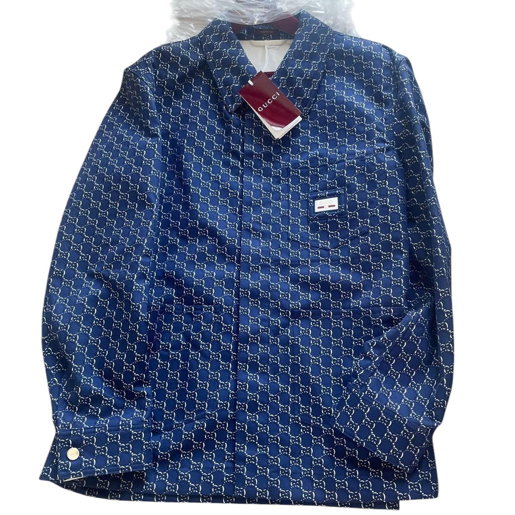 GUCCI 813998 GG Allover Long Top shirt  jacket  Size 50