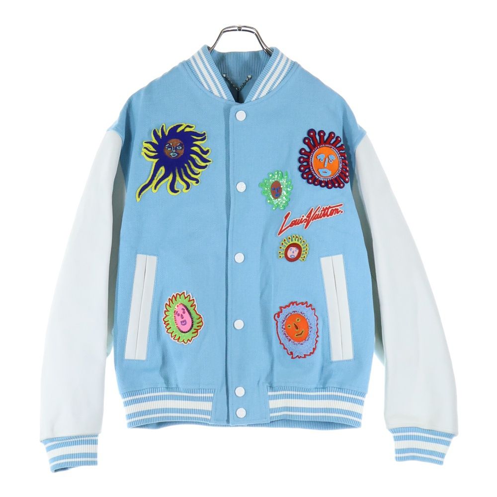 LOUIS VUITTON 23SS × Yayoi Kusama Embroidery Varsity Jacket RM232H VN6 HOL30E Size 52