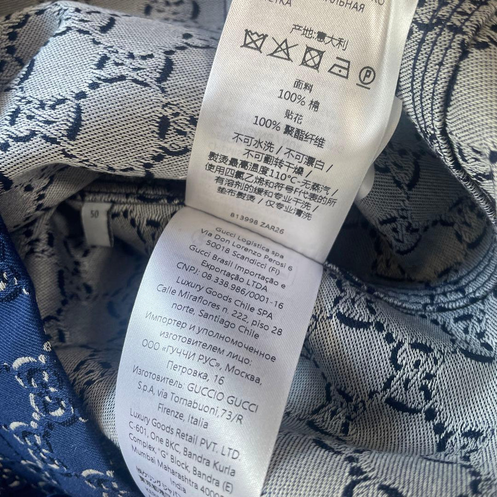 GUCCI 813998 GG Allover Long Top shirt  jacket  Size 50