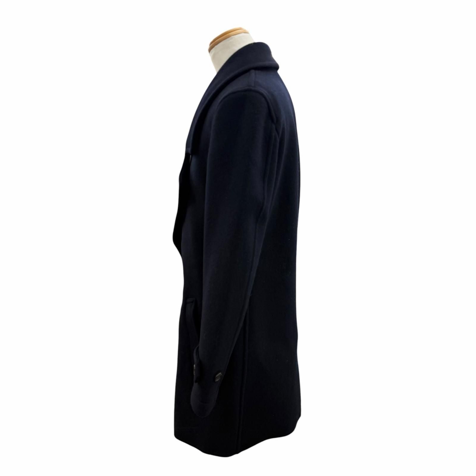 COMME des GARCONS HOMME PLUS PD-C005 Wool Double-Breasted Coat Black Size S