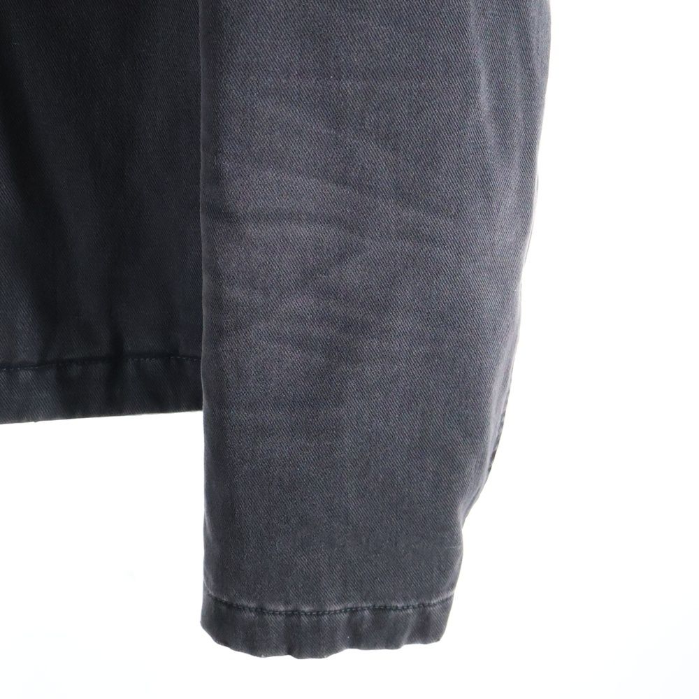 LOUIS VUITTON 24SS Denim Blouson Fur-Trimmed Zip-Up Hoodie Jacket Black Size 54