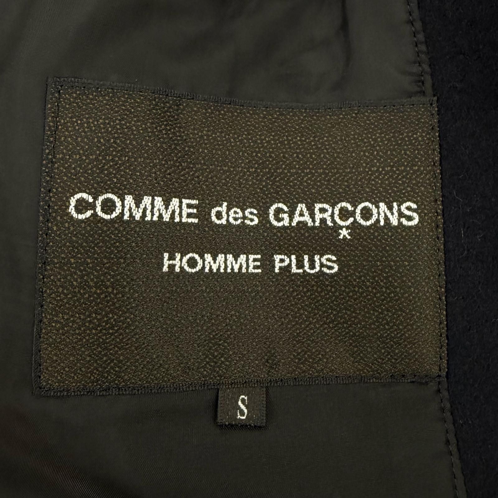 COMME des GARCONS HOMME PLUS PD-C005 Wool Double-Breasted Coat Black Size S