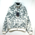 LOUIS VUITTON Damouflage Snow Fleece Zip-Up Blouson White Size S RM251M QBT HSY32W
