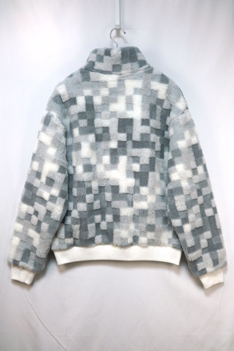 LOUIS VUITTON Damouflage Snow Fleece Zip-Up Blouson White Size S RM251M QBT HSY32W