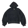 CHANEL P76223V67500 CC Mark Trim Zip-Up Blouson Black Size 36