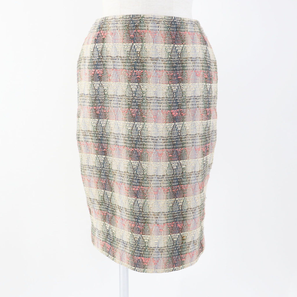 CHANEL 98P P10460 Vintage Wool Silk Mix CC Button Double-Breasted Tweed Setup Suit Multi Size 38