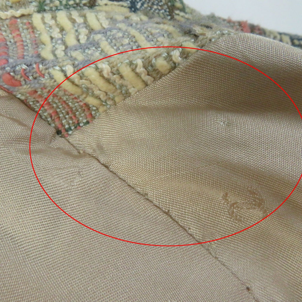 CHANEL 98P P10460 Vintage Wool Silk Mix CC Button Double-Breasted Tweed Setup Suit Multi Size 38