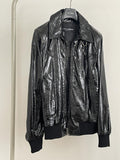 DOLCE & GABBANA Black x Gold Riders Jacket Size 48