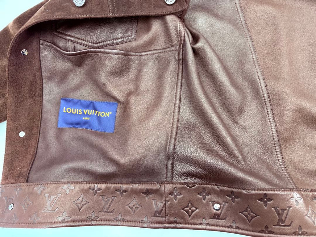 Louis Vuitton Suede Denim Jacket Size 50