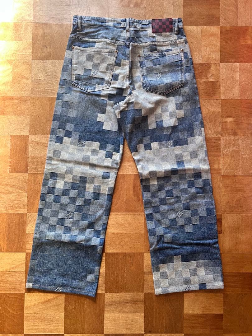 Louis Vuitton x Pharrell Damier Denim Skate Pants SS2024 Size 32